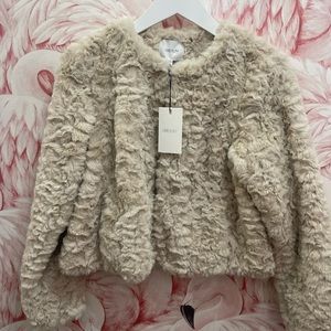 GREYLIN coat  short new with tags cream color